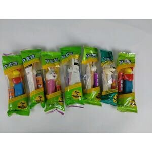 Lot of 7 Vintage Pez Dispensers - Bunny Rabbit Baby Chick